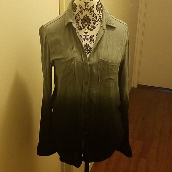 Rock & Republic Tops - Rock and Republic Gray and Black Shirt